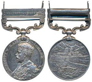 General Service Medal, George V, Silver, Waziristan 1919-21 bar, awarded to 1565 Special R