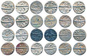 Jahangir, Silver Rupee (12), Delhi Mint, complete set of 12 (twelve) different months; Mon