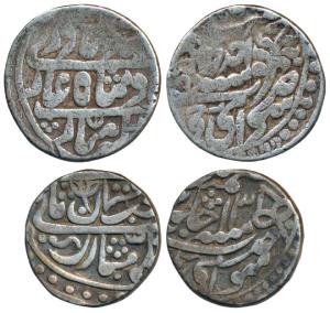 Silver Rupee (2), 11.4g, both Mughal Issue, the first Sawai Madhopur Mint, in the name of 