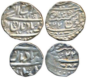 Ranjit Singh, Silver Rupee and ½, 10.29g & 5.20g, in the name of Queen Victoria, frozen ye