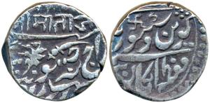 Takhat Singh (AH 1259-1290; VS 1900-1930; 1843-1873 AD), Silver Rupee, 11.39g, Pali Mint w