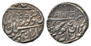 Jaswant Singh, Silver Rupee, Jodhpur Mint, in the name of Queen Victoria, rev. Nagari OM, 