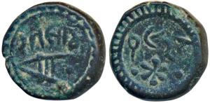 Ranjit Singh (VS 1921-1950; 1864-1893 AD), Copper Paisa, 8.89g, obv. dagger and name of th