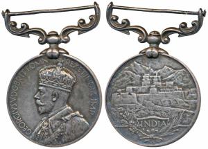 India General Service Medal, George V, Silver, awarded to 4633 Havaldar Arjan Singh, 5-1 P