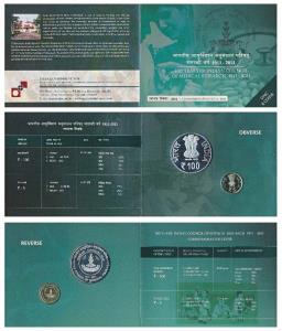 2011 Uncirculated Set, 100 Years of Indian Council of Medical Research, set of 2, Rupees 5