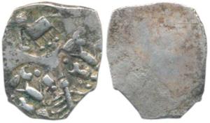 Punch Marked Coinage, attributed to Ashmaka Janapada (c. 500-350 BC), Silver ½ Karshapana,