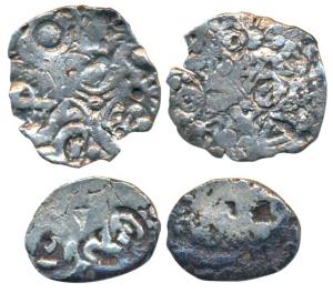 Archaic Punch Marked Coinage, attributed to Kosala Janapada (c. 500 BC), Silver Fractional