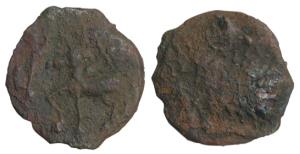 Kaushambi (c. 200-150 BC), Early Uninscribed Cast Copper, 6.99g, commonly known as the ‘la
