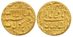 Shah Jahan (AH 1037-1068; 1628-1658 AD), Gold Mohur, 10.89g, Patna Mint, AH 1046/10, legen