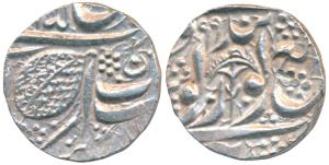 Amritsar Mint, Morashahi Silver ½ Rupee, 5.57g, Nanakshahi couplet, VS (188)5/99 (1842 AD)