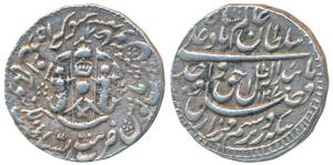 Wajid Ali Shah, Silver Rupee, 11.05g, Bait-us-Sultanat Lakhnau Mulk Awadh Akhtarnagar Mint