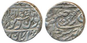 Jaswant Singh (AH 1290-1313; 1873-1895 AD), Silver Rupee, 11.29g, Sojat Mint, with the nam