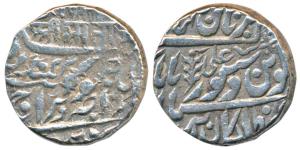 Jaswant Singh, Silver Rupee, 11.34g, Jodhpur Mint, with the name of Queen Victoria, with P