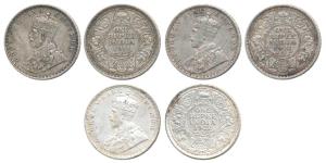 George V, Silver Rupee (3), 1911, 1921 & 1922, all Bombay Mint. Very Fine to Very Fine+. (