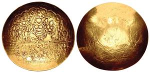 Deccan, Pre-Vijayanagar Period, (c. early 12th - 14th century), Gold Scyphate Ramatanka, 4