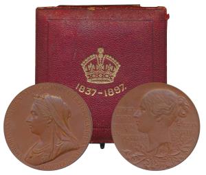 Victoria’s Diamond Jubilee Medal, Copper, 69.9g, 1837-1897, obv. matured bust of the Queen