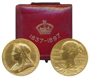 Victoria’s Diamond Jubilee Medal, Gold, 12.79g, 1837-1897, obv. matured bust of the Queen 