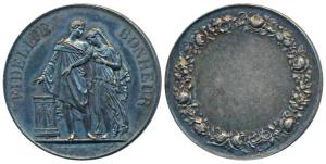 France, Silver Medal, 16.1g, a memento For love and peace in marriage, obv. image of a new