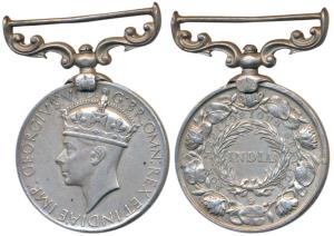 Meritorious Service Medal, George VI, awarded to 63219 Daffadar Bakar Khan RIASC (MYB 214)
