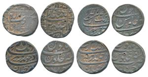 Aurangzeb (AH 1068-1118; 1658-1707 AD), Silver Rupee (4), Ahmedabad Mint, AH 1087/20; Ahme