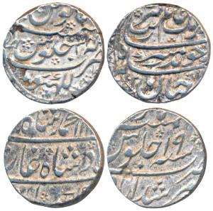 Aurangzeb, Silver Rupee, 11.37g, Lakhnau Mint, AH 1102/34, complete mint name at bottom (K