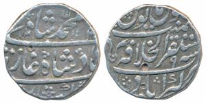 Muhammad Shah, Silver Rupee, 11.28g, Mustaqir al-Khilafat Akbarabad Mint, AH 114X/9, compl