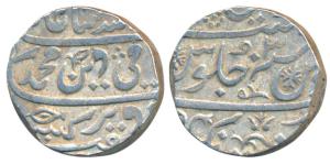 Shuja ud Daulah (1753–1775 AD), Silver Rupee, 11.2g, Balwantnagar (Jhansi) Mint, in the na