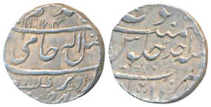 Mahadji Rao (AH 1175-1209, 1761-1794 AD), Silver Rupee, 11.24g, Gwalior Fort Mint, in the 