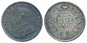 George V, Silver Rupee, 1921, Bombay Mint (Prid 227). Extremely Fine.