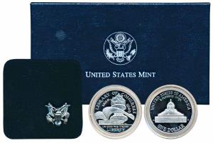 United States of America, Silver Dollar, 26.73g, 2000, 200th Anniversary of the Library of