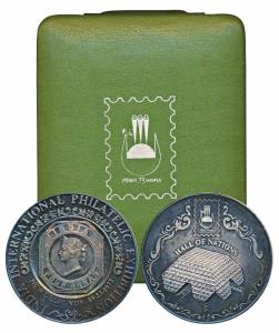 India International Philatelic Exhibition, Silver Medal, the popular 4 Annas stamp of Indi