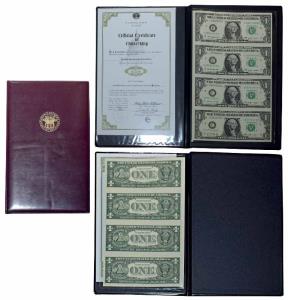 United States of America, Uncut Dollar Sheet, $1 with the portrait of George Washington, c