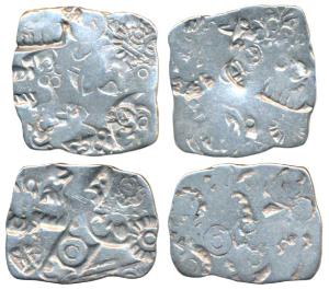 Archaic Punch-marked Coinage, attributed to Magadha Janapada (c. 425-400 BC), Silver Karsh