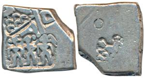 Archaic Punch Marked Coinage, Mauryan Empire, Silver Karshapana, 3.11g, obv: a single punc