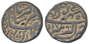 Jahangir, Silver Rupee, 11.27g, Akbarnagar Mint, Month Shahrewar, RY 17 (KM 145.4). Extrem
