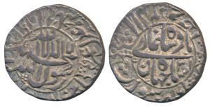 Shah Jahan, Silver Rupee, Surat Mint, AH 1067/31, legend within a circle on both sides (KM