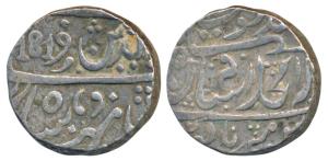 Bagalkot Mint, Silver Rupee, 11.1g, in the name of Alamgir II, English date 1819 (KM 195).