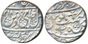 Dar ul-Sarur Saharanpur Mint, Silver Rupee, in the name of Shah Alam II, AH 1218/45, St. S