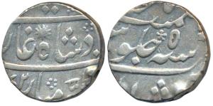 Murshidabad Mint, Silver Rupee, 11.48g, in the name of Alamgir II, AH (11)72/5, star as mi