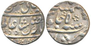 Murshidabad Mint, Silver Rupee, in the name of Shah Alam II, AH 1177/5, sun mark (Paul Ste