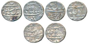 Murshidabad Mint, Silver Rupee (3), in the name of Shah Alam II, AH 1184/11 (2) & 1189/15,