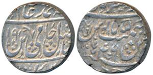 Dar ul- Sarur Saharanpur Mint, Silver Rupee, 11.02g, in the name of Shah Alam II, AH (12)1