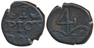 Copper Pice, 5.13g, obv. EIC bale mark, rev. PICE BO(MB 1773) in three lines (Prid 110, KM