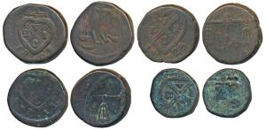 Copper ½ Pice, 4.84g; Copper Pice (2), 10.45g, 10.65g & 10.32g, 1808/9, 1813 & 1825 obv. E