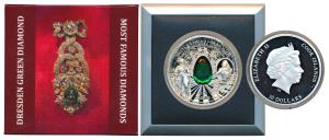 Cook-Island, Elizabeth II, Silver 10 Dollars, 62.2g, 2017, Most Famous Diamonds series, re
