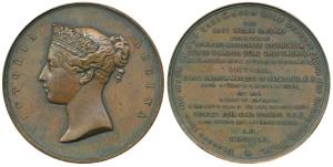 East Indian Railway Company, opening of the line to Rajmahal in 1860, Copper Medal, 97.5g,
