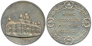 King George's Medical College, Silver Medal, 67.46g, obv. the beautiful college building, 