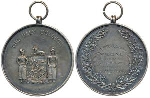 Daly College, Silver, 47.7gobv. college arms in center comprising a shield surmounted by a