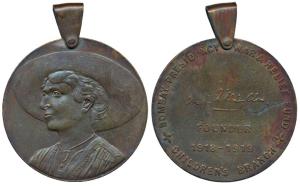 Bombay Presidency, War & Relief Fund Children’s Branch, Copper, 1918-1919, obv. Lady Willi