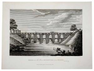 View - Bombay Presidency Baroda, A view of the famous Mughal-era Bridge over the river Vis